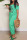Green Fashion Casual Print Backless Off the Shoulder Regular Jumpsuits
