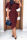 Burgundy Work Elegant Solid Patchwork O Neck One Step Skirt Dresses