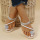 White Fashion Casual Patchwork Rhinestone Round Comfortable Shoes