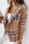 Light Coffee Fashion Casual Print Patchwork Slit Turn-back Collar Outerwear