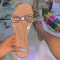Transparent Color Fashion Casual Patchwork Rhinestone Round Comfortable Out Door Shoes
