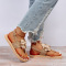 Apricot Fashion Casual Patchwork With Bow Round Comfortable Out Door Shoes