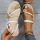 White Fashion Casual Patchwork With Bow Round Comfortable Shoes