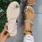 Silver Fashion Casual Patchwork Rhinestone Comfortable Out Door Shoes