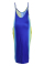 Blue Sexy Casual Plus Size Print Backless Spaghetti Strap Long Dress