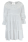 White Casual Solid Patchwork O Neck A Line Dresses(Without Lining)