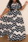 Pink Casual Striped Print Patchwork Buckle Turndown Collar A Line Plus Size Dresses(Without Belt)