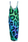 Pink Fashion Sexy Casual Print Leopard Backless Spaghetti Strap Long Dress