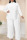 White Casual Solid Bandage Patchwork Slit Half A Turtleneck Plus Size Two Pieces