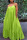 Fluorescent Green Sexy Casual Solid Backless Spaghetti Strap Loose Sling Dress