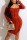 Red Sexy Solid Patchwork Asymmetrical Halter Irregular Dress Dresses