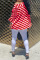 Black Casual Plaid Print Patchwork Asymmetrical Oblique Collar Tops