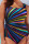 Colour Sexy Print Patchwork U Neck Plus Size Swimwear