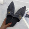 Black Fashion Casual Patchwork Pointed Comfortable Shoes