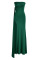 Dark Green Fashion Sexy Solid Patchwork Backless Slit Strapless Evening Dress