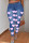 Medium Blue Fashion Casual Print Patchwork High Waist Skinny Denim Jeans