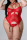 Red Sexy Solid Hollowed Out Patchwork See-through Swimwears