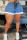 Blue Casual Solid Patchwork High Waist Denim Shorts