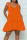 Orange Casual Solid Bandage Patchwork Spaghetti Strap A Line Dresses