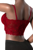 Red Fashion Sexy Solid Patchwork Backless Accessories
