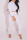 White Casual Sportswear Solid Patchwork Turtleneck Long Sleeve Two Pieces