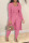 Pink Casual Solid Patchwork Long Sleeve Three Pieces