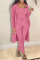 Green Casual Solid Patchwork Long Sleeve Three Pieces