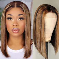 Brown Fashion Patchwork Wigs