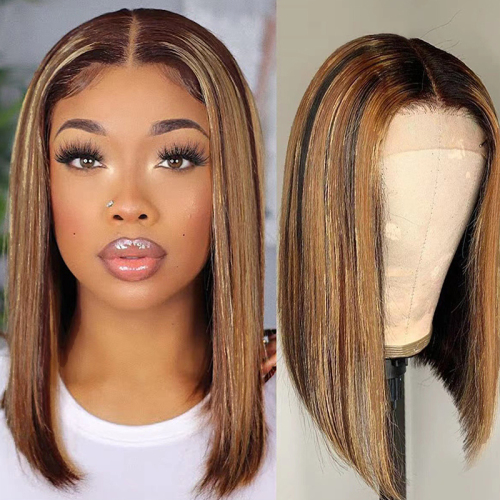 Brown Fashion Patchwork Wigs