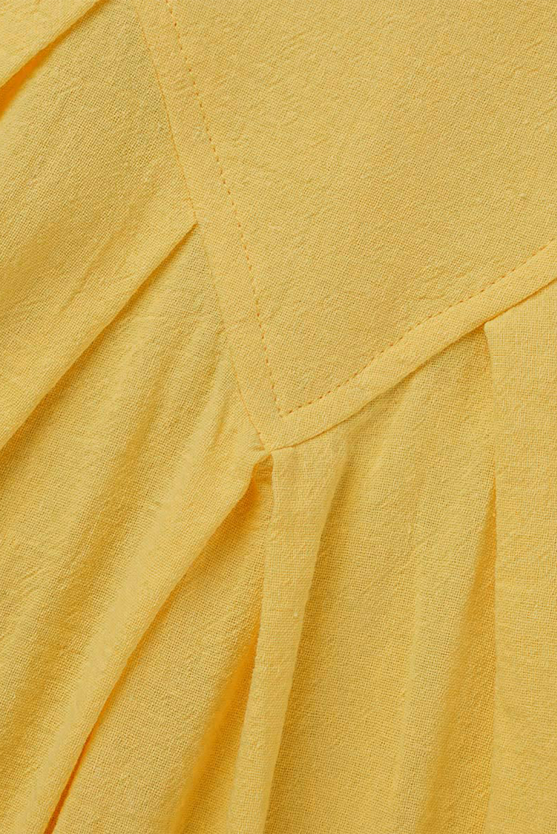 Wholesale Yellow Casual Solid Patchwork O Neck Straight Dresses K57688 ...