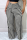Black White Fashion Casual Print Patchwork Regular High Waist Trousers