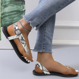 White Fashion Casual Patchwork Round Shoes
