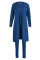 Green Casual Solid Patchwork Long Sleeve Three Pieces