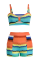 Stripe Sexy Striped Hollowed Out Patchwork Swimwears