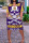 Yellow Purple Casual Print Patchwork V Neck Printed Dress Dresses