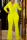 Yellow Celebrities Elegant Solid Patchwork Mesh V Neck Straight Jumpsuits