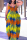 Blue Yellow Sexy Casual Print Backless Spaghetti Strap Long Dress Plus Size Dresses