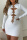White Sexy Casual Solid Hollowed Out Patchwork O Neck Long Sleeve Dresses