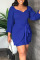 Red Casual Solid Bandage Patchwork Square Collar One Step Skirt Dresses
