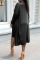Burgundy Casual Solid Patchwork Spaghetti Strap Long Sleeve Two Pieces