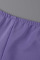 Purple Sexy Print Solid Patchwork Spaghetti Strap Regular Jumpsuits