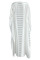 White Fashion Casual Patchwork Embroidery See-through O Neck Evening Dress