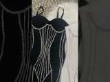 Black Sexy Solid Tassel Patchwork Hot Drill Spaghetti Strap Pencil Skirt Dresses