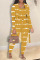 Camouflage Casual Print Camouflage Print Patchwork Three Pieces