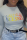 Grey Casual Street Print Patchwork Letter O Neck Tops
