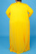 Yellow Casual Solid Cardigan Vests Pants O Neck Plus Size Two Pieces