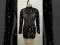 Black Sexy Patchwork Hot Drilling See-through O Neck Long Sleeve Dresses