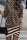 Khaki Casual Print Patchwork Turtleneck Long Sleeve Dresses