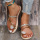 Champagne Fashion Casual Patchwork Rhinestone Round Comfortable Shoes