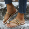 Gold Casual Daily Patchwork Round Comfortable Shoes